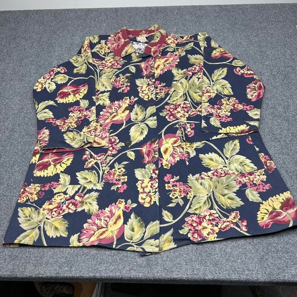 April Cornell Jackets & Blazers - Vintage April Cornell Floral Button Jacket NWT Size Medium/Large